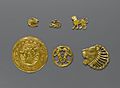 Achaemenid gold ornaments,70.142.6-.11