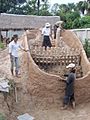 Ancient Cambodian kiln reconstitution