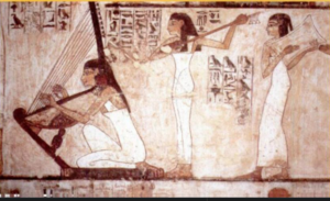Ancient Egyptians playing music
