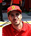 Antonio Giovinazzi - Ferrari 499P - Hybrid during the pitwalk at the 2023 Le Mans (53468237574)