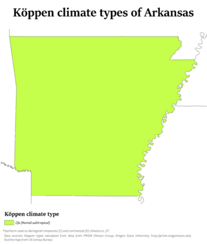 Arkansas Köppen