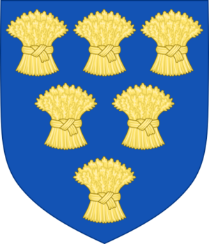 Arms of Hugh of Cyfeiliog, 5th Earl of Chester.svg