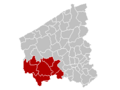 Arrondissement Ieper Belgium Map