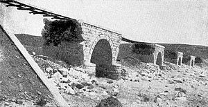 Asluj railway bridge destroyed 1917