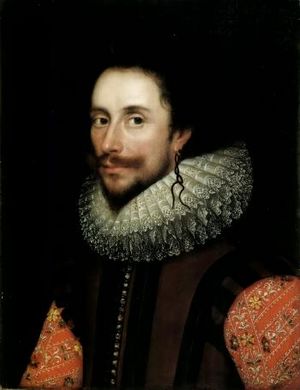 Attributed to William Larkin Portrait of a gentleman, probably Sir Francis Nethersole