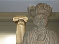 BM,GNR; The Acropolis & The late 5th C BC ~ Erechtheum Caryatid + Ionic Column (Room 19)
