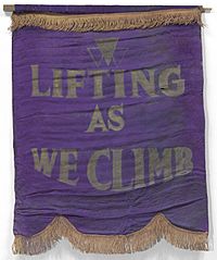 Banner with the National Association of Colored Women’s Clubs' motto