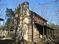 Benjamin Iddings Log House from southwest