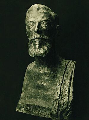 Bust of Jean Aicard by the sculptor Victor Nicolas