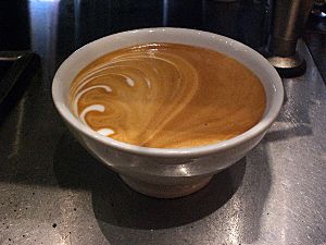 Caffè latte as being served at Kaffebrenneriet Torshov, Oslo, Norway 2 600x600 100KB