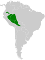 Cercomacroides fuscicauda map