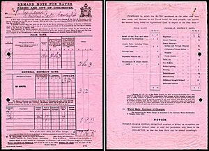 Chichester local rates bill 1929
