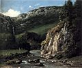 Courbet - Stream in the Jura Mountains (The Torrent), oil on canves, 1872-3
