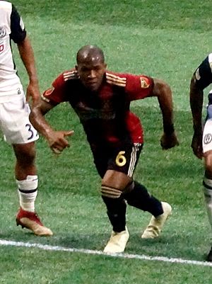Darlington Nagbe playing for Atlanta United on June 2, 2018