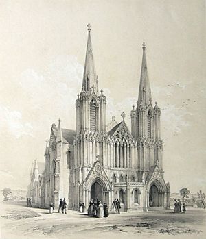 Exterior View of the Proposed New Church Kentish Town St. Pancras (St. John the Baptist)