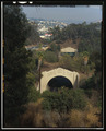 FIGUEROA STREET TUNNEL NO. 2, SOUTH PORTAL. LOOKING 18°N. - Figueroa Street Tunnels, Mileposts 24.90, 25.14, 25.28, and 25.37 on Arroyo Seco Parkway, Los Angeles, HAER CAL,19-LOSAN,83G-14 (CT)