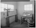 Fairbanks scale and log table - Bureau of Mines Boulder City Experimental Station, Weigh Station, Date Street north of U.S. Highway 93, Boulder City, Clark County, NV HABS NEV,2-BOUC,1K-3