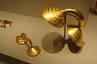 Gold Dress Fastener of Clones in Co Monaghan (800-700 BC) in National Museum Dublin