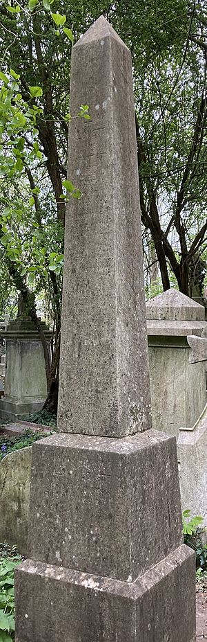 Grave of William Lovett in Highgate Cemetery