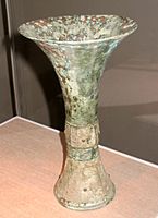 Gu wine vessel from the Shang Dynasty