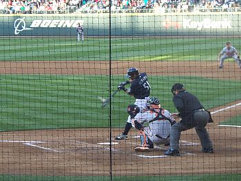 Ichiro Suzuki bottom of the 3rd inning July 6 2009.JPG