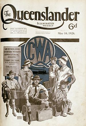 Illustrated front cover from The Queenslander, 10 May 1928 (4388314285)