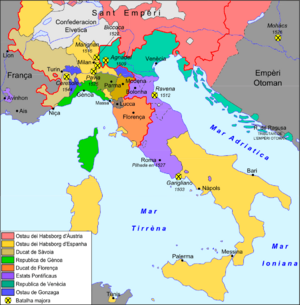 Itàlia - Fin dei Guèrras d'Itàlia (1559)