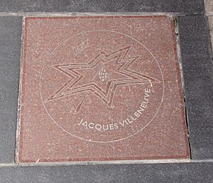 Jacques Villeneuve Star on Canada's Walk of Fame