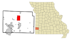 Location of Carytown, Missouri