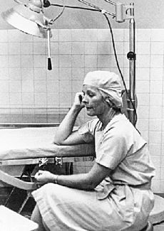 LT Alva Harrison, NC, USN Saigon (1966) after18 hr surgery schedule