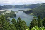 Lagoa das Sete Cidades, Miradouro da Vista do Rei, Ilha de São Miguel, Açores, Portugal