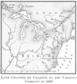 Land Granted by Charter to the Virginia Company in 1609
