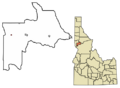 Lewis County Idaho Incorporated and Unincorporated areas Winchester Highlighted 1687850