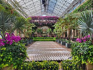 Longwood Gardens conservatory in June 2022