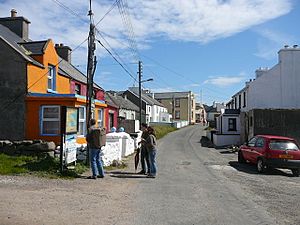 Looking east along the village street, West Town, Tory Island - geograph.org.uk - 1051202