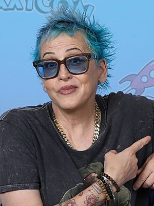 colour portrait photograph of Lori Petty taken in 2023