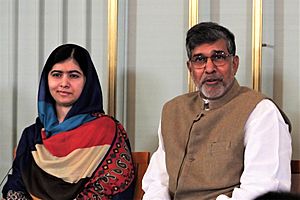 Malala Yousafzai and Kailash Satyarthi
