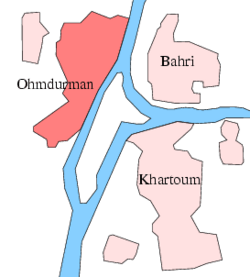Map Sudan Ohmdurman