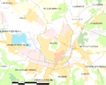 Map commune FR insee code 70550