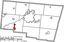 Location of Enon in Clark County