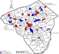 Map of Lancaster County Pennsylvania With Municipal and Township Labels