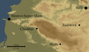 Mendip Hills Map