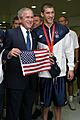 Michael Phelps with President Bush - 20080811
