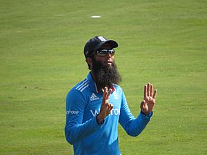 Moeen Ali during a match against Sri Lanka at the R.Premadasa