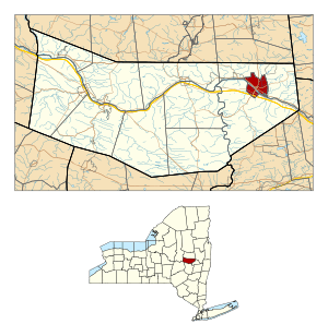 Location within Montgomery County and the state of New York