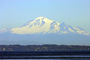 Mount baker from point roberts