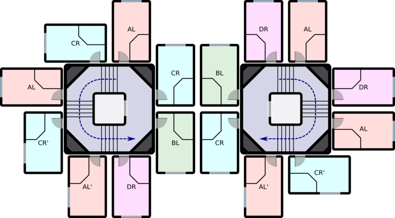 Nakagin capsule arrangement (08F) rA