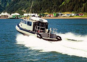 National Oceanic and Atmospheric Administration Fisheries Office of Law Enforcement patrol boat