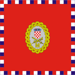 Naval flag defence minister (Croatia).gif