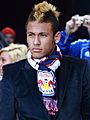 Neymar visiting Red Bull Arena (cropped)